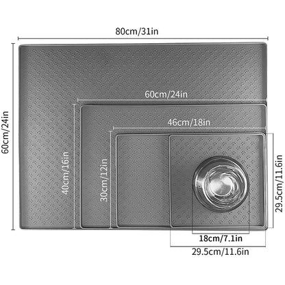 Waterproof Pet Placemat: Silicone Feeding Mat for Dogs & Cats