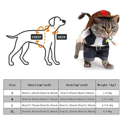 Cowboy Jeans Hoodie Costume for Pets