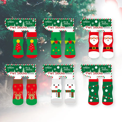 Non-Slip Holiday Socks for Pets