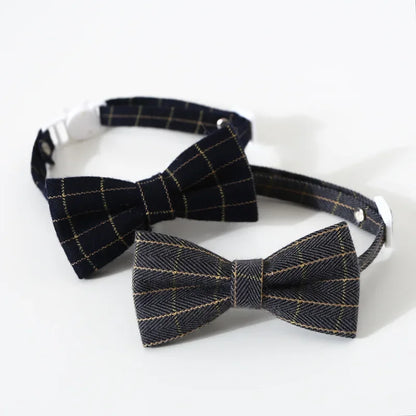 Adjustable Breakaway Cat Collar with Bow Tie & Bell