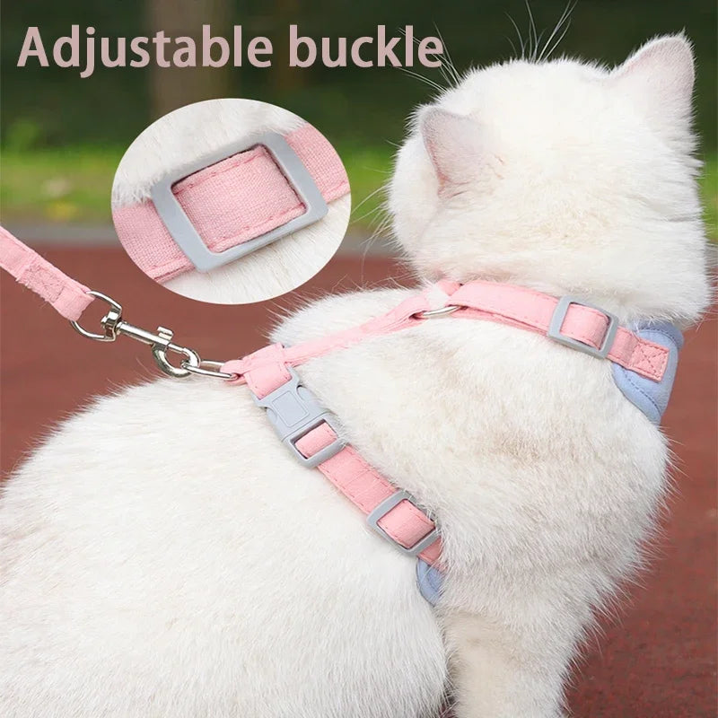 Adjustable Chest Strap Harness & Leash for Small Pets