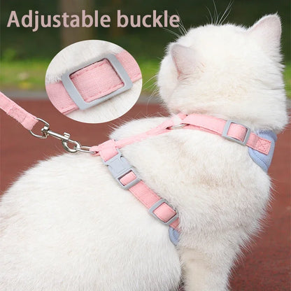 Adjustable Chest Strap Harness & Leash for Small Pets