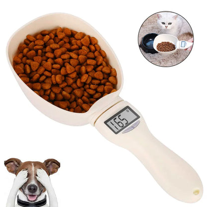 Digital Pet Food Scoop: Electronic Measuring Cup with LED Display