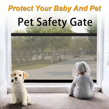 Portable Mesh Pet Fence: Indoor Gate for Dog & Baby Safety