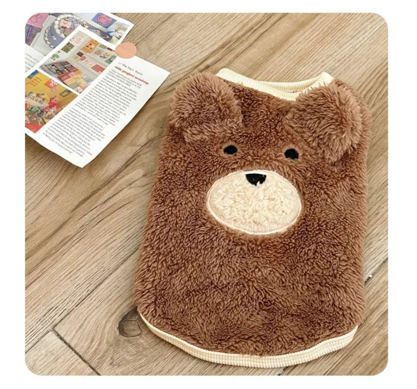 Plush Bear Sweater – Warm Winter Coat for Dogs