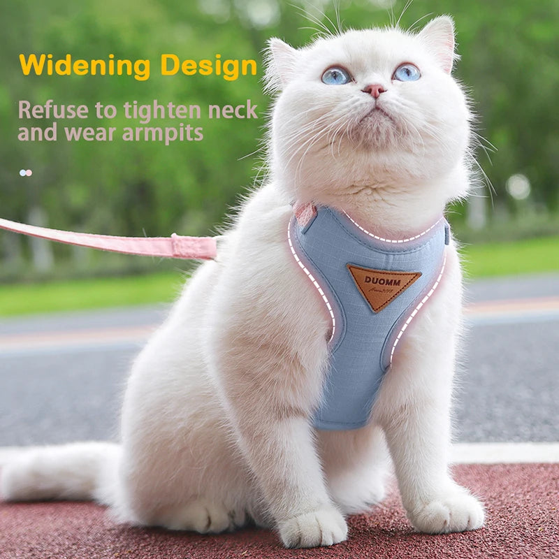 Adjustable Chest Strap Harness & Leash for Small Pets