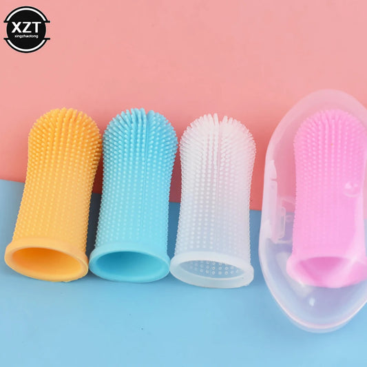 Soft Silicone Finger Toothbrush for Dogs and Cats