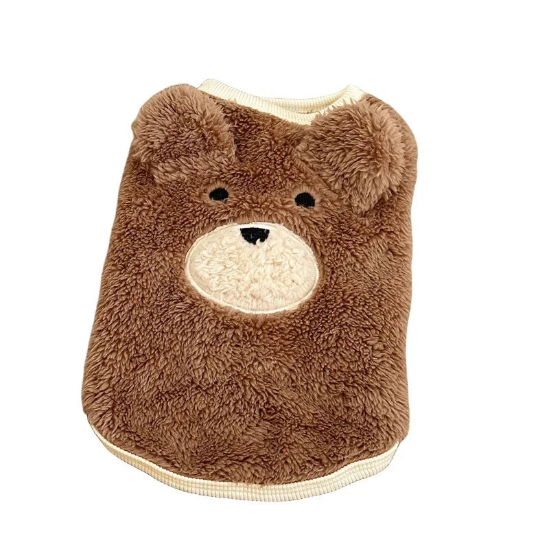 Plush Bear Sweater – Warm Winter Coat for Dogs