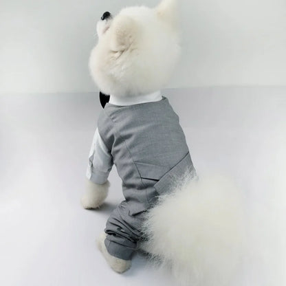 Dog Tuxedo Suit: Formal Wedding Outfit for Small Dogs