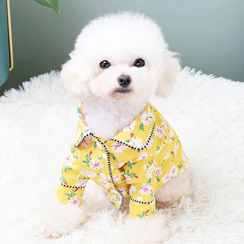 Winter Dog Pajamas – Cozy Jumpsuit for Small Dogs and Cats