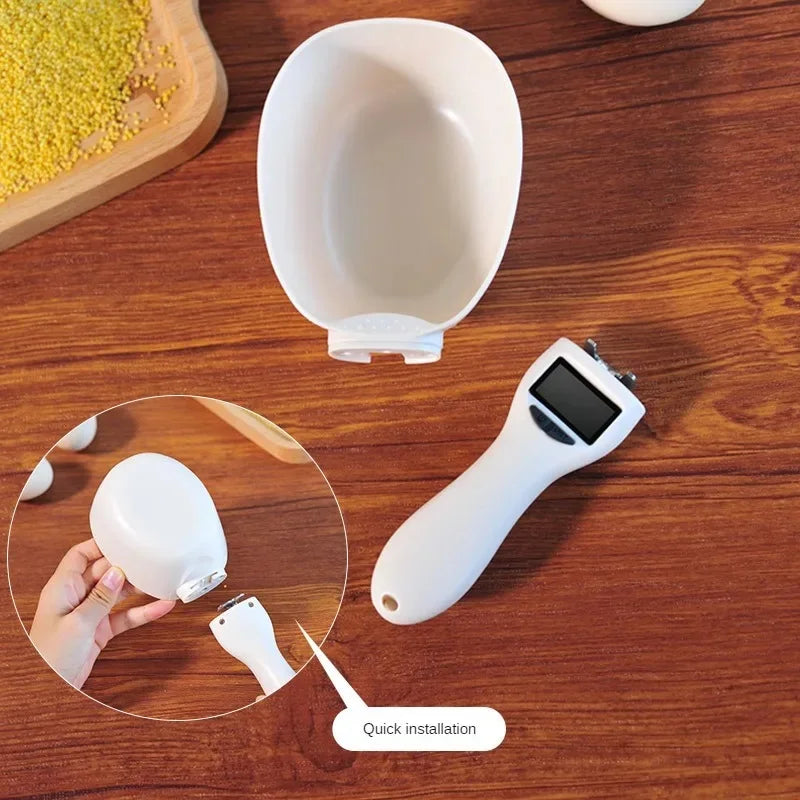 Digital Pet Food Scoop: Electronic Measuring Cup with LED Display