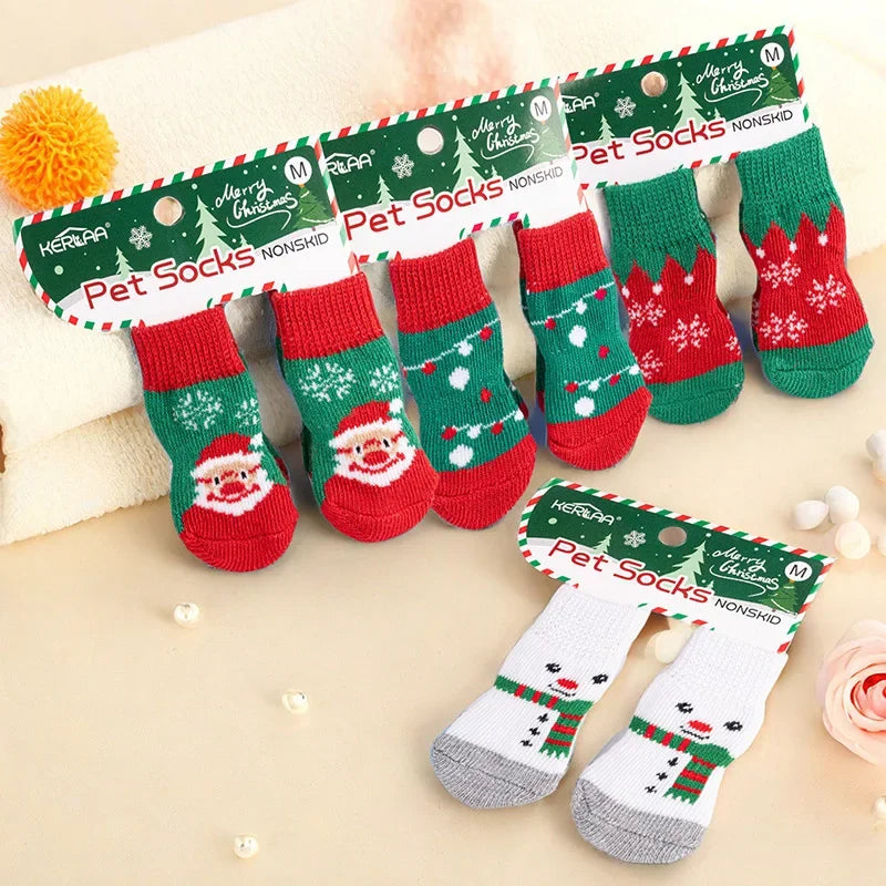 Non-Slip Holiday Socks for Pets