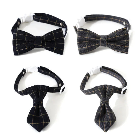 Adjustable Breakaway Cat Collar with Bow Tie & Bell