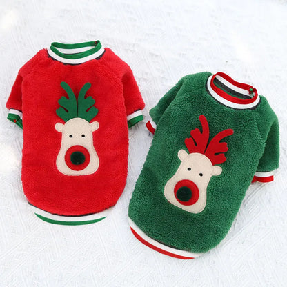 Christmas Fleece Sweater for Small Dogs