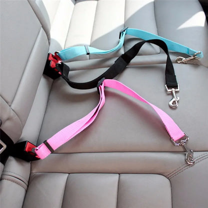 Dog Car Seat Belt: Safety Harness & Leash for Travel