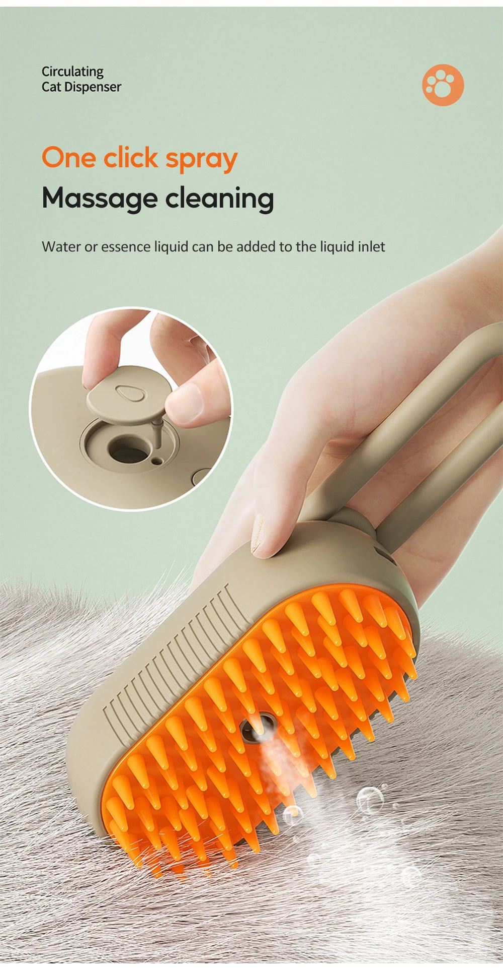 3-in-1 Electric Pet Grooming Brush