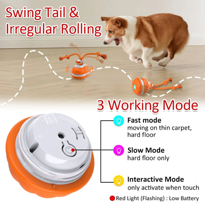 Interactive Motion-Activated Dog Toy Ball: Automatic Chew & Tease Fun