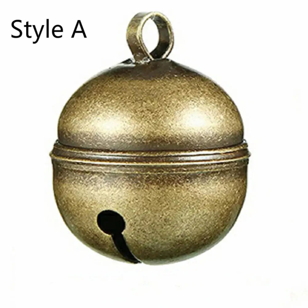 Brass Pet Collar Bells – Charm Pendant with Key Rings for Cat & Dog Collars