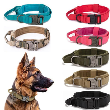 Durable Reflective Large Dog Collar & Leash Set