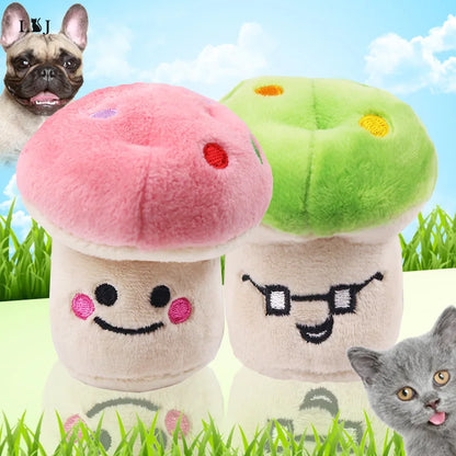 Plush Squeaky Dog & Cat Toys: Bite-Resistant Training Fun