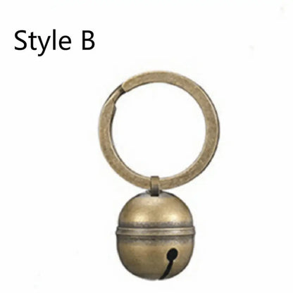 Brass Pet Collar Bells – Charm Pendant with Key Rings for Cat & Dog Collars