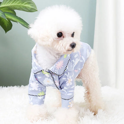 Winter Dog Pajamas – Cozy Jumpsuit for Small Dogs and Cats