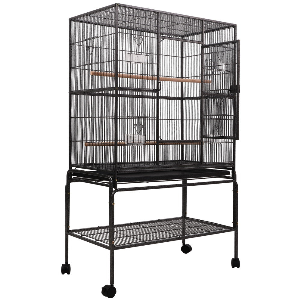 Bird Cage with Accessories & Travel Stand