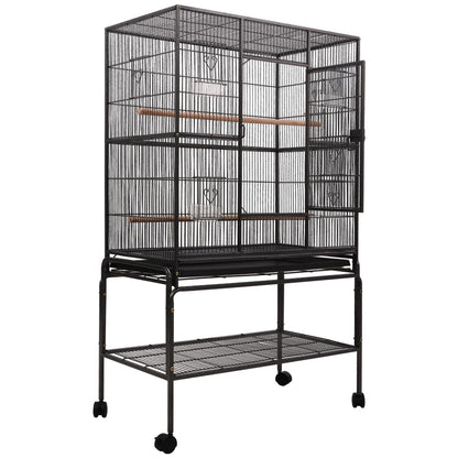 Bird Cage with Accessories & Travel Stand