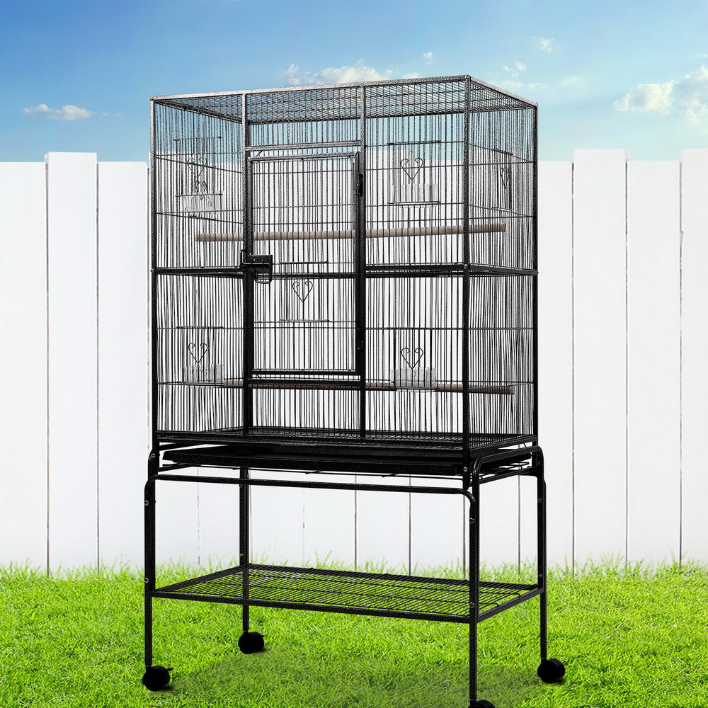 Bird Cage with Accessories & Travel Stand