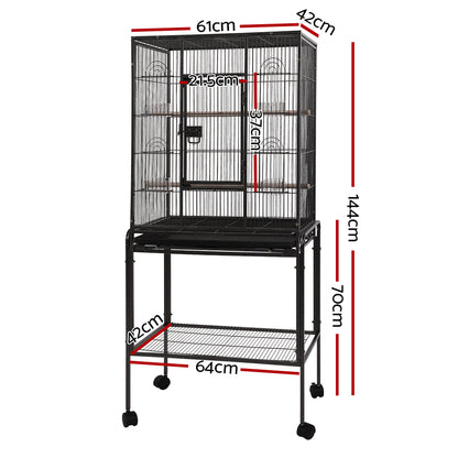 Large Bird Cage with Stand for Travel