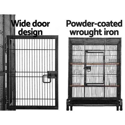 Large Bird Cage with Stand for Travel