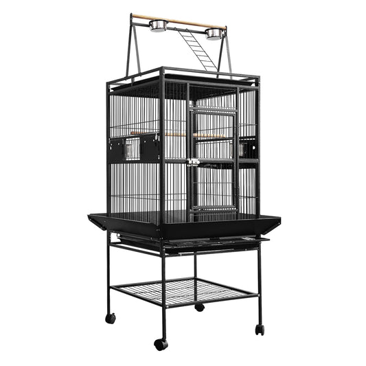 Bird Cage with Stand & Travel Wheels