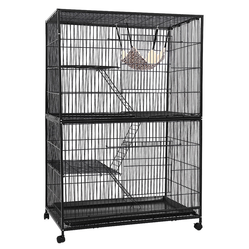 4-Tier Multi-Pet Cage with Castors