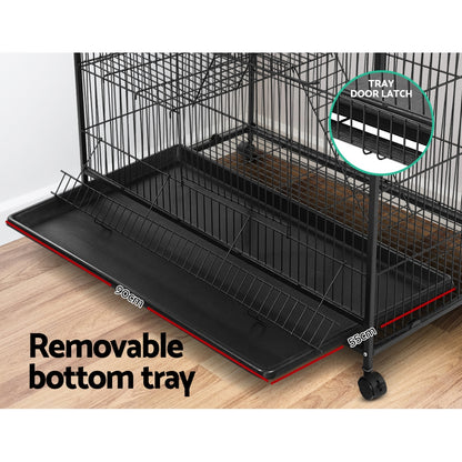 4-Tier Multi-Pet Cage with Castors