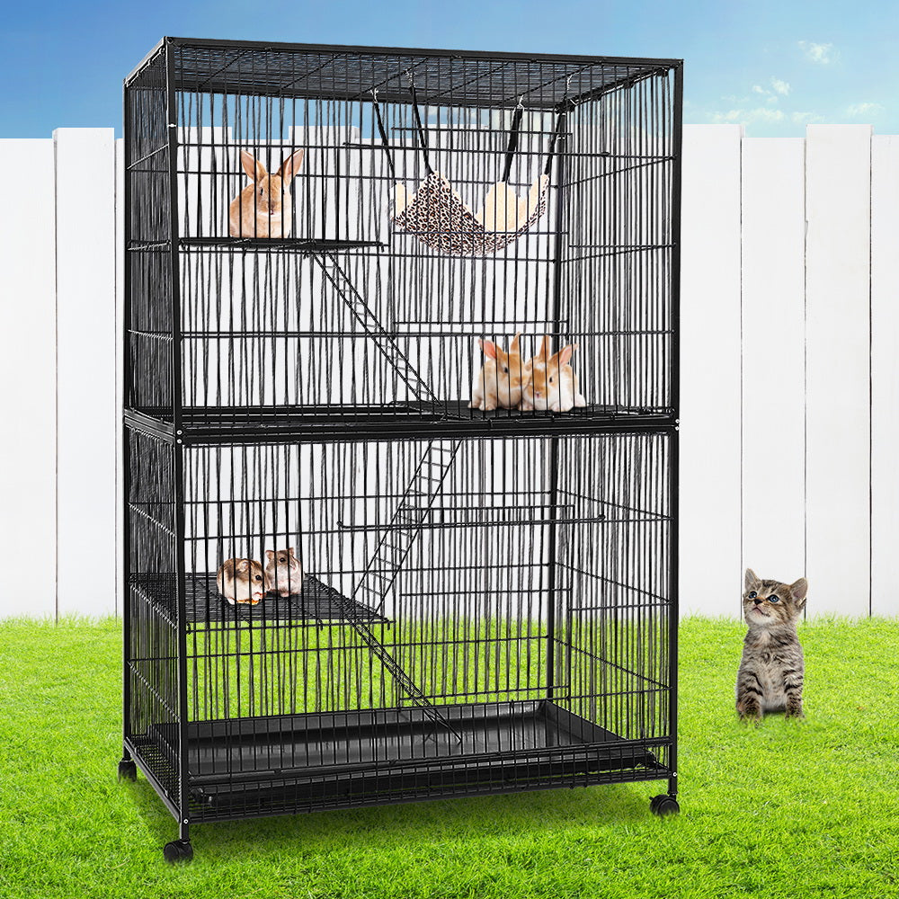 4-Tier Multi-Pet Cage with Castors