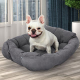 PaWz Pet Bed 2 Way Use Dog Cat Soft Warm Calming Mat Sleeping Kennel Sofa