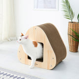 Yaomi Wood Triangle Cat Scratcher Sofa Pet Bed