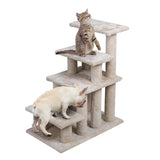 Cat Tree Beastie Scratching Post Pet Scratcher Condo Tower Scratcher Dog Climbing Cream