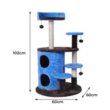 Cat Tree Tower Condo House Post Scratching Furniture Play Pet Activity Kitty Bed