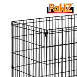 PaWz Pet Dog Playpen Puppy Exercise 8 Panel Fence Black Extension No Door 30"
