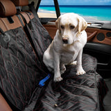 Pet Seat Cover Cat Dog Car Nonslip Premium Waterproof Back Zipper Black