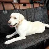 Pet Seat Cover Cat Dog Car Nonslip Premium Waterproof Back Zipper Black
